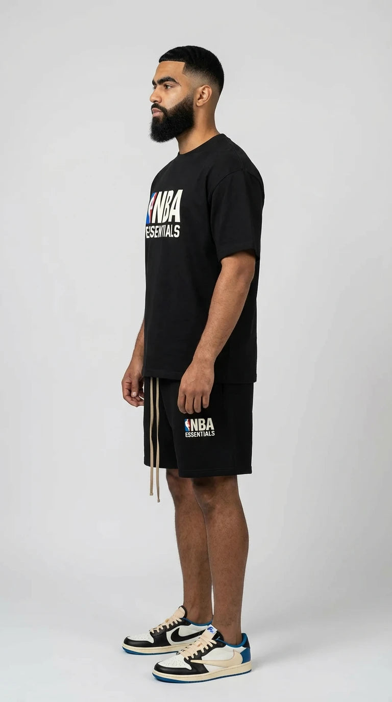 Fear of God Essentials NBA Black White Summer Set