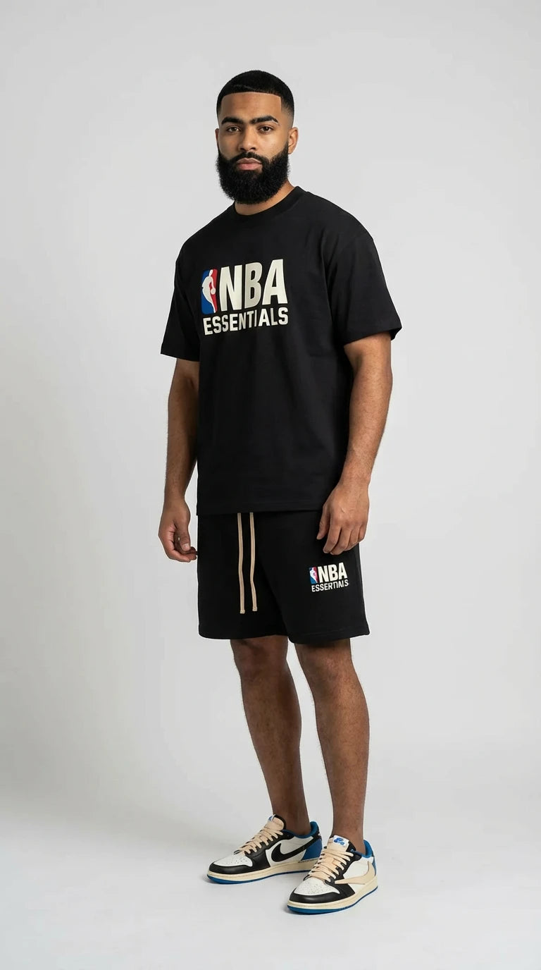 Fear of God Essentials NBA Black White Summer Set