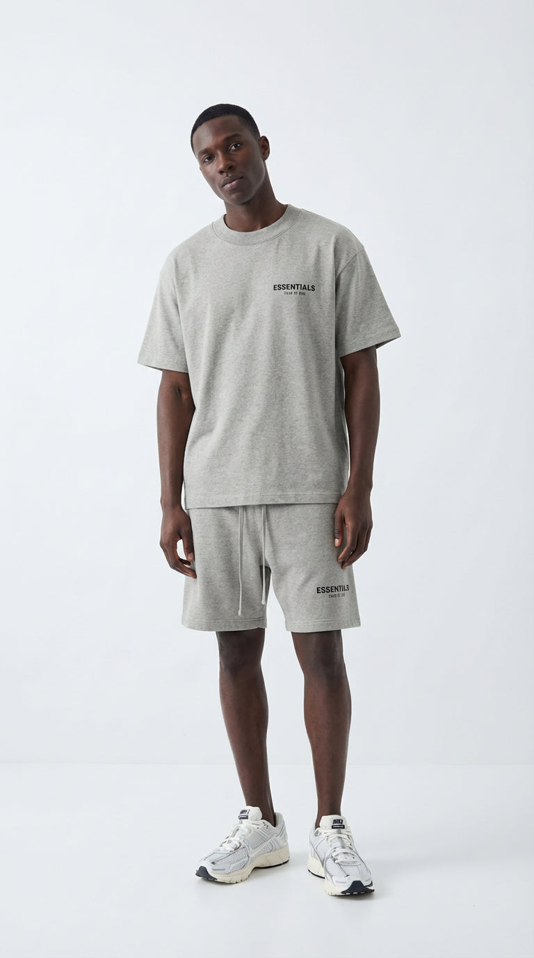 Fear of God Essentials Dark Oatmeal Summer set