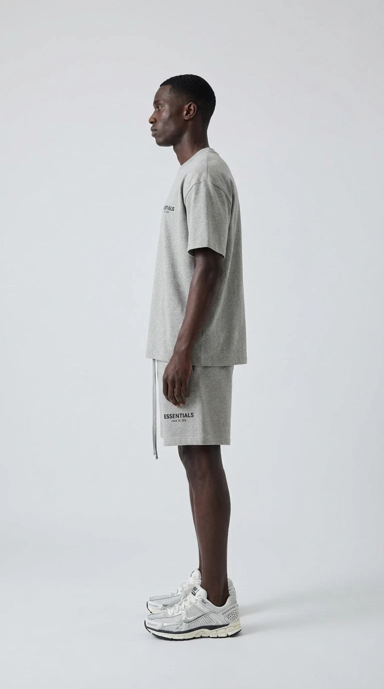 Fear of God Essentials Dark Oatmeal Summer set
