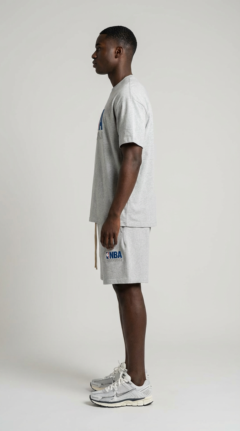 Fear of God Essentials NBA Light Heather Summer Set