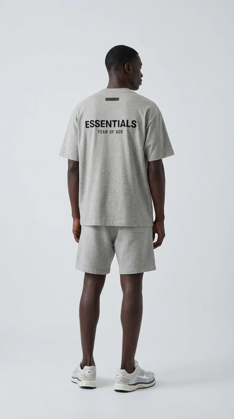 Fear of God Essentials Dark Oatmeal Summer set
