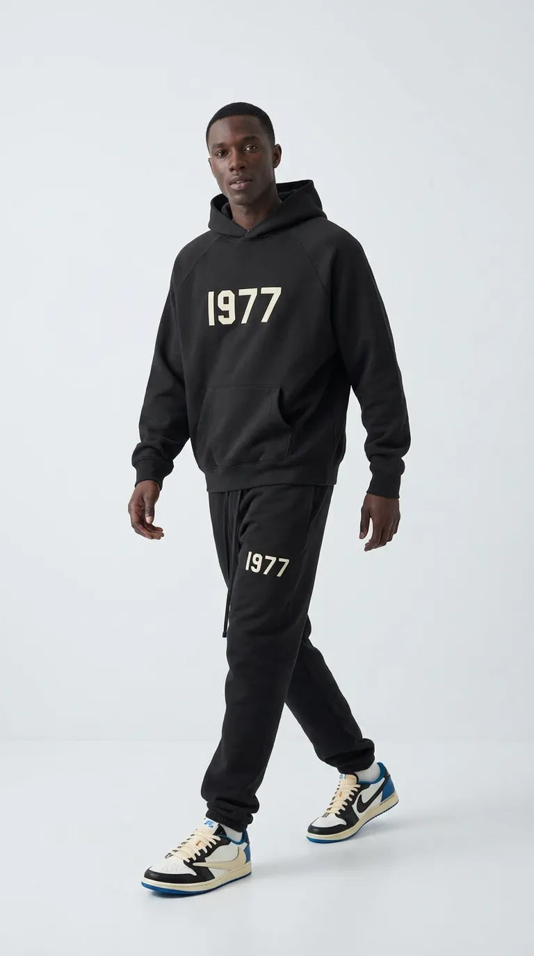 Fear of God Essentials 1977 Iron Black Full set 