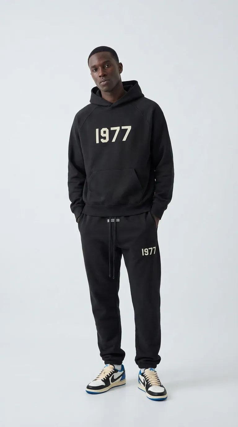 Fear of God Essentials 1977 Iron Black Full set 