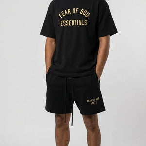 Fear of God Essentials FW24 Black Yellow Summer Set