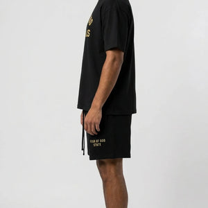 Fear of God Essentials FW24 Black Yellow Summer Set