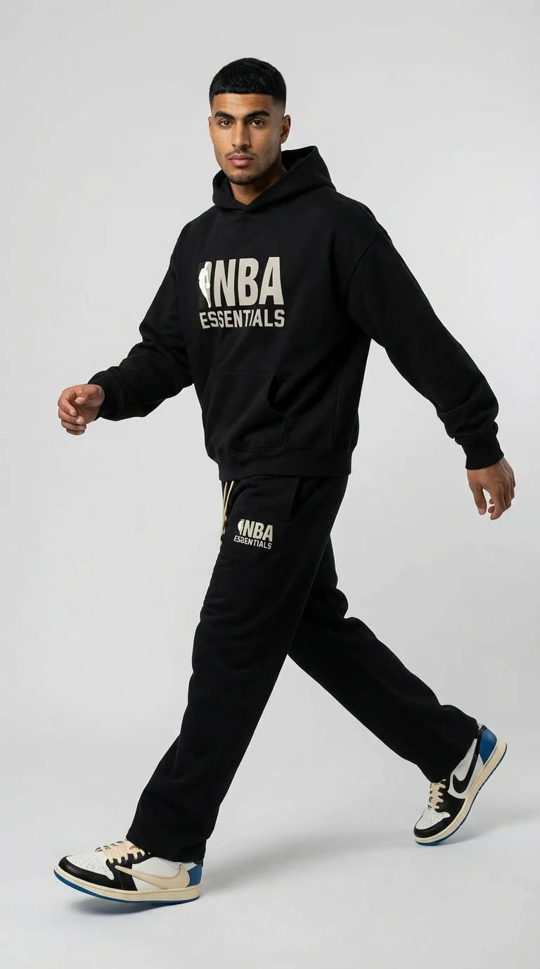 Fear of God Essentials NBA Zwart Grijs Complete set